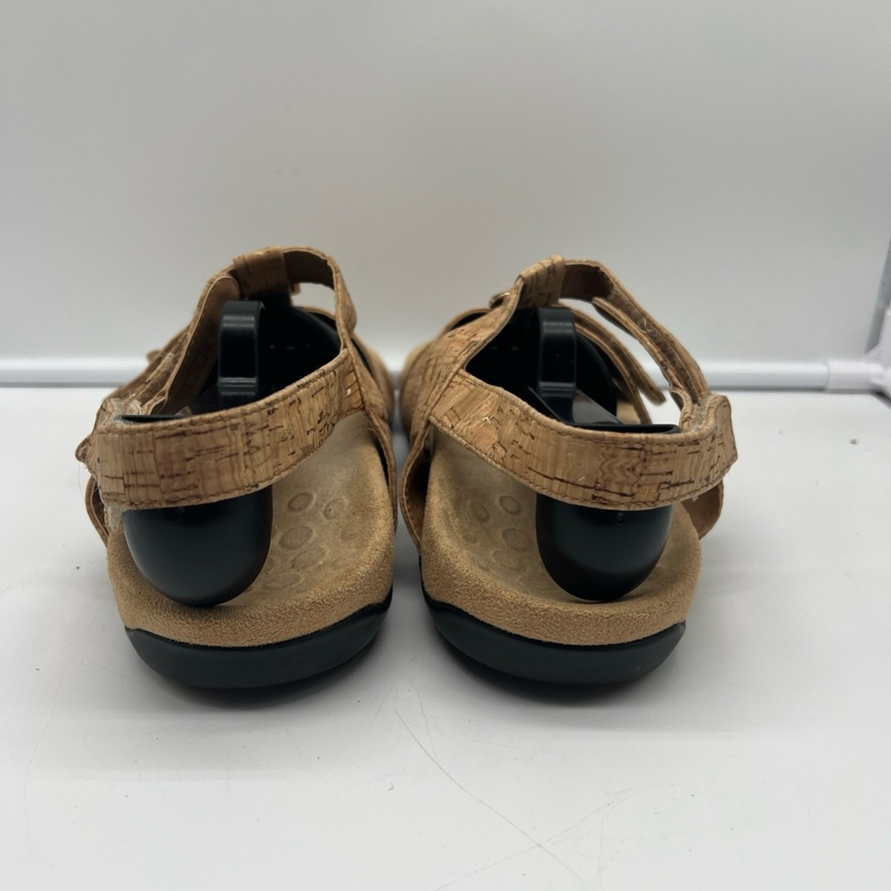 Vionic Womens 44 Amber Slip On Leather Slide Sandals TVW1275 Beige Size 7 - Picture 4 of 5